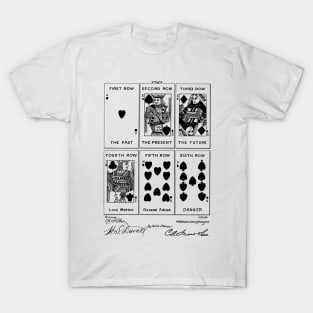 Playing Card Vintage Patent Hand Drawing T-Shirt